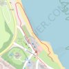 Beadnell beach trail, distance, elevation, map, profile, GPS track