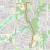 Bradford Creek Greenway trail, distance, elevation, map, profile, GPS track