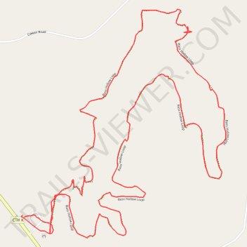 Bass Hollow Loop trail, distance, elevation, map, profile, GPS track