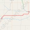 Irricana - Drumheller trail, distance, elevation, map, profile, GPS track