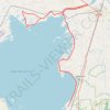 Lake Moultrie East Dike trail, distance, elevation, map, profile, GPS track