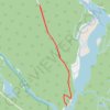Wapta Falls trail, distance, elevation, map, profile, GPS track