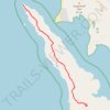 Tomales Point Trail in Point Reyes National Seashore trail, distance, elevation, map, profile, GPS track