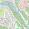Bow Falls Viewpoint trail, distance, elevation, map, profile, GPS track