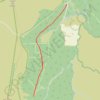 Walk to source of forest track trail, distance, elevation, map, profile, GPS track