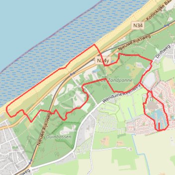 Centerparc 7k trail, distance, elevation, map, profile, GPS track