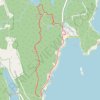 Beehive Trail, Gorham Mountain Trail and Ocean Path Loop in Acadia National Park trail, distance, elevation, map, profile, GPS track