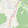 Donut Falls trail, distance, elevation, map, profile, GPS track