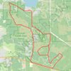 Etoniah Creek State Forest Loop trail, distance, elevation, map, profile, GPS track