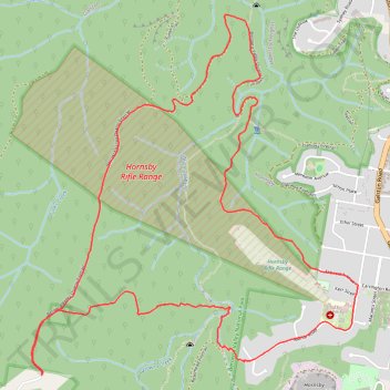 Berowra Valley Quarry Firetrail Loop trail, distance, elevation, map, profile, GPS track