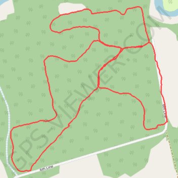Simcoe County Forest - Foster Tract trail, distance, elevation, map, profile, GPS track