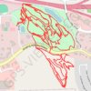 Almost all the Mountain Bike trails at Cone Park trail, distance, elevation, map, profile, GPS track