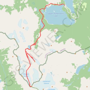 2014-06-22 14:03:54 trail, distance, elevation, map, profile, GPS track