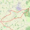 Bobbington circular walk all on public foot paths trail, distance, elevation, map, profile, GPS track