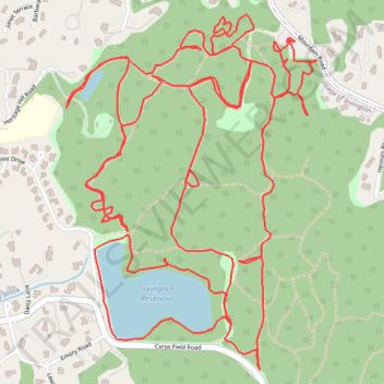 Irvington Woods (West) Track trail, distance, elevation, map, profile, GPS track