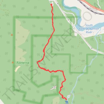 Bridal Veil Falls via Lake Serene Trail in Mount Baker Snoqualmie National Forest trail, distance, elevation, map, profile, GPS track