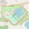 Hansen Dam Aquatic Area trail, distance, elevation, map, profile, GPS track