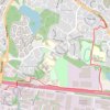 Pathway in Priorslee trail, distance, elevation, map, profile, GPS track