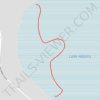 Lake Adams trail, distance, elevation, map, profile, GPS track