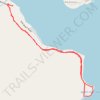 Devil's Punchbowl via Spruce Railroad Trail in Olympic National Park trail, distance, elevation, map, profile, GPS track
