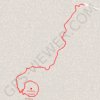 Amboy Crater Loop trail, distance, elevation, map, profile, GPS track