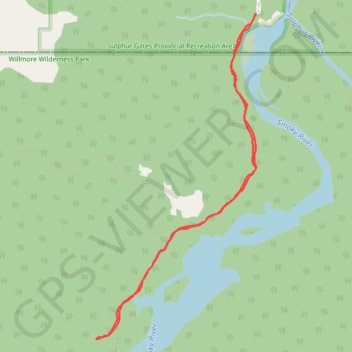 Eaton Falls trail, distance, elevation, map, profile, GPS track
