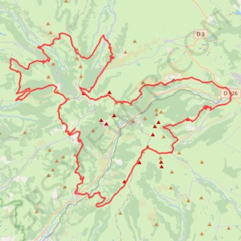 GR 400 Complet ( Murat - Murat ) trail, distance, elevation, map, profile, GPS track
