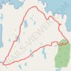 Loop hike across northern end of Applecross Peninsula trail, distance, elevation, map, profile, GPS track