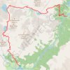 Day 3 Harder variant back to Pt Espagne via Embarrat Lakes trail, distance, elevation, map, profile, GPS track