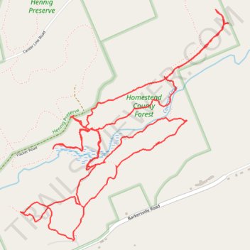Saratoga Homestead Forest 1/24/21 trail, distance, elevation, map, profile, GPS track