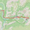Nevada Fall trail, distance, elevation, map, profile, GPS track
