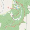 Whitewater State Park - Chimney Rock, Inspiration Point and Coyote Point loop trail, distance, elevation, map, profile, GPS track