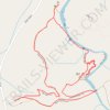 Triple Falls and High Falls Trails Loop in Dupont State Recreational Forest trail, distance, elevation, map, profile, GPS track