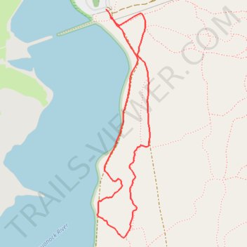 Bluff Point State Park loop hike trail, distance, elevation, map, profile, GPS track