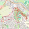 Trace of trails for Coal Hill, Rodley trail, distance, elevation, map, profile, GPS track