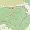 Winter hiking round trip around Yarner Old Reservoir in Dartmoor National Park trail, distance, elevation, map, profile, GPS track