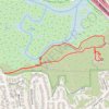Annies Canyon Trail and Gemma Parks Loop in San Elijo Lagoon Ecological Reserve trail, distance, elevation, map, profile, GPS track