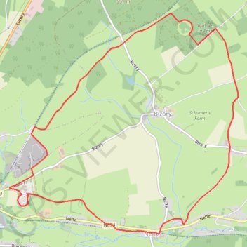 Bastogne trail, distance, elevation, map, profile, GPS track