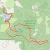 Lapham Peak Observation Tower via Ice Age Loop Trail in Kettle Moraine State Forest trail, distance, elevation, map, profile, GPS track