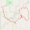 Poker Chip and Mahogany loop in the Cibola National Forest trail, distance, elevation, map, profile, GPS track