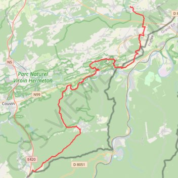 GR654-4 (0) GR 654, Belgique trail, distance, elevation, map, profile, GPS track