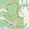 Schramm Park State Recreation Area Loop via Meditation Trail, Suspension Bridge Trail, Backwoods Trail, NorthLoop Trail and South Loop Trail trail, distance, elevation, map, profile, GPS track