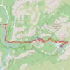 Nevada Fall via Mist Trail and Vernal Fall in Yosemite National Park trail, distance, elevation, map, profile, GPS track