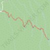 Grotto Falls via Trillium Gap Trail in Great Smoky Mountains National Park trail, distance, elevation, map, profile, GPS track